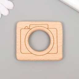 Декор для творчества дерево «Фотоаппарат», 6×5 см