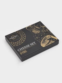 Ножи для сыра Magistro Celt, 4 предмета: нож 3 шт., вилка для сыра 1 шт., керамическая ручка, белые