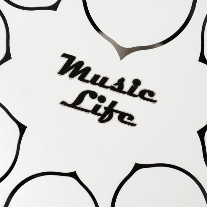 Глюкофон - музыкальный инструмент, белый, 8 лепестков, 15×9 см