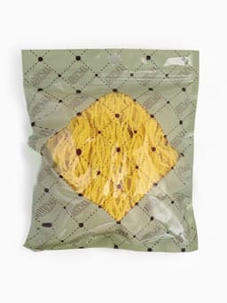 Сумка - авоська плетёная, клетка 1.5 см, жёлтая