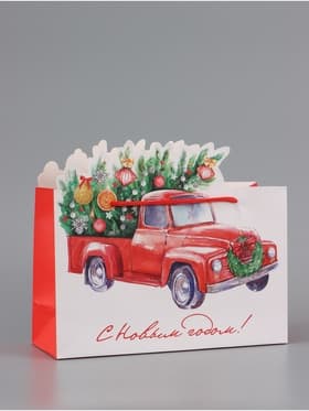 Пакет подарочный «Спешу к тебе», 30×19.4×10 см