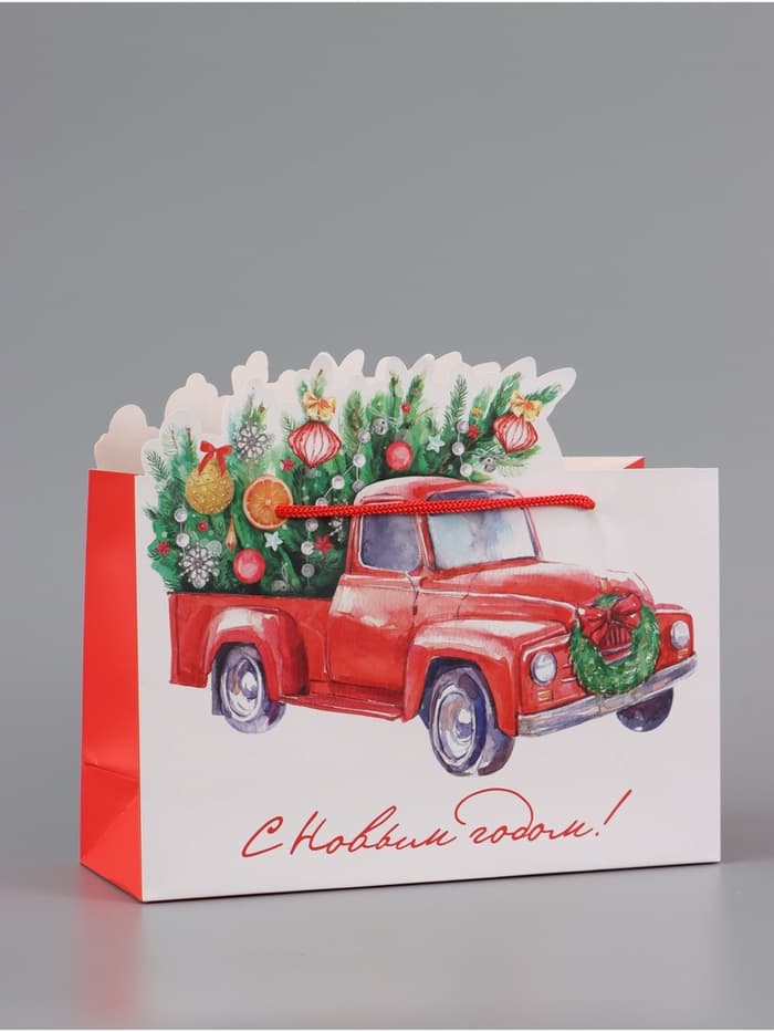 Пакет подарочный «Спешу к тебе», 30×19.4×10 см