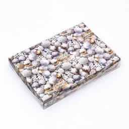 Коробка для печенья «Новогодние игрушки», 22×15×3 см