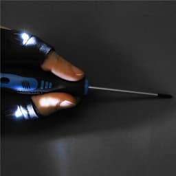 Перчатка ТУНДРА, со светодиодным фонариком и ремешком, левая