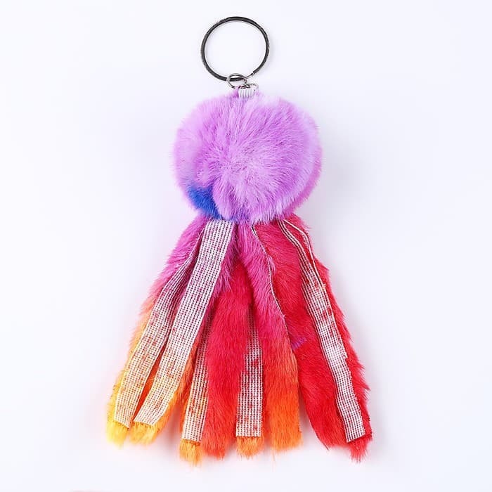 Брелок для ключей на кольце «Пушистик. Осьминог», мягкий, 11 см, МИКС