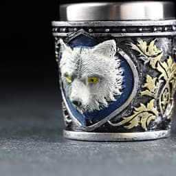 Стопка средневековая «Белый волк», 60 мл, 6×6.5×6.3 см, нержавеющая сталь