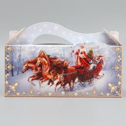 Коробка подарочная складная «С Новым годом!», 23×10×10 см