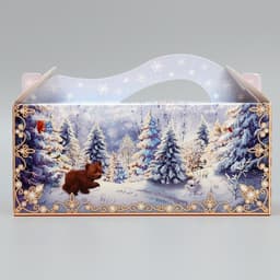 Коробка подарочная складная «С Новым годом!», 23×10×10 см