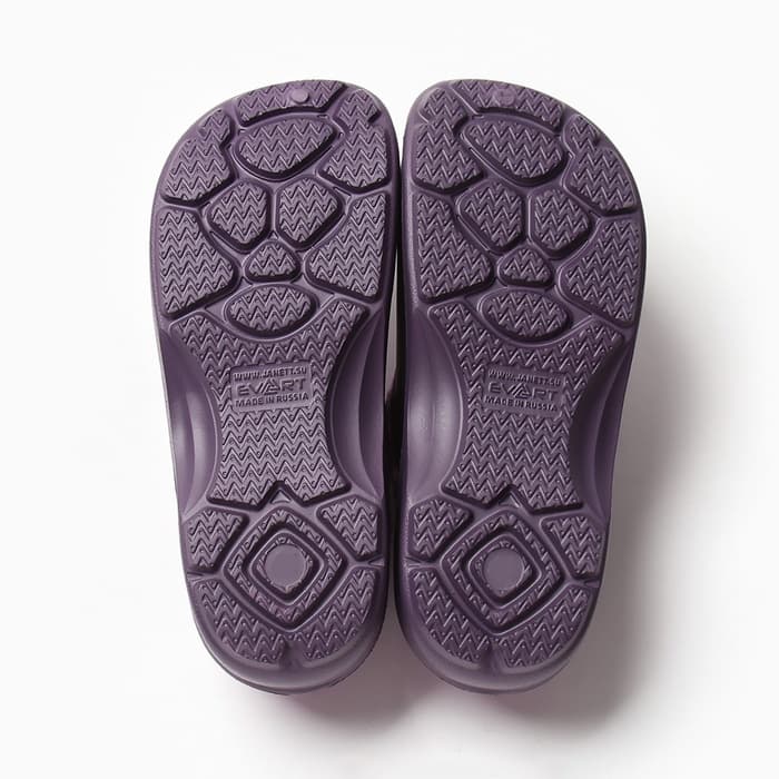 Галоши женские утепленные «Коро с отворотом», размер 37, фиолетовые