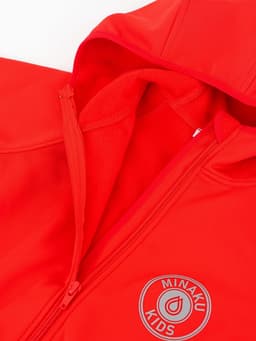 Ветровка детская с капюшоном MINAKU, красная, рост 110 см