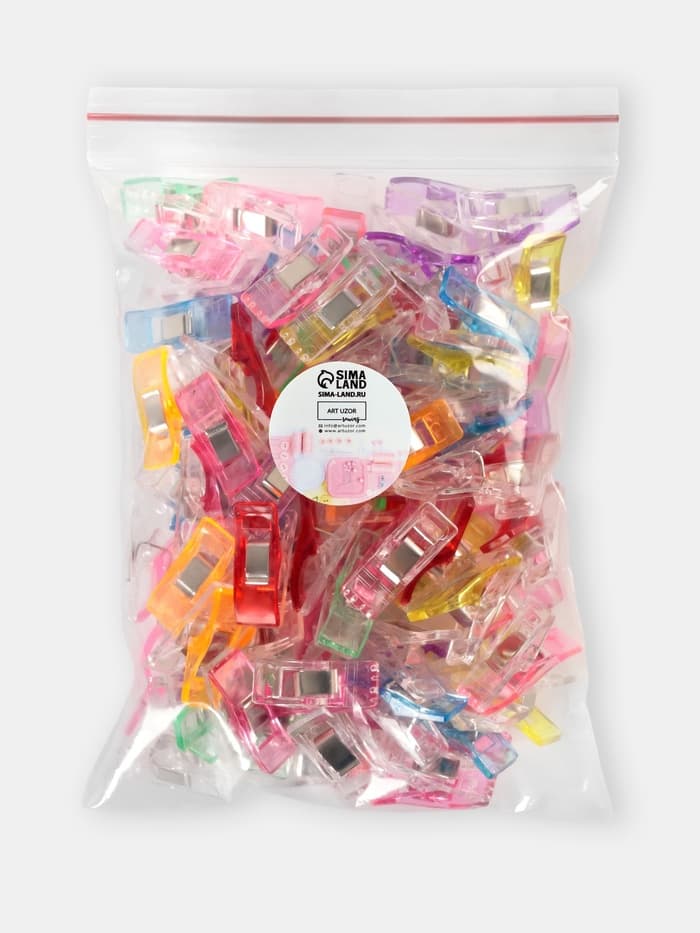 Зажим для кроя, 2.5 см, разноцветный