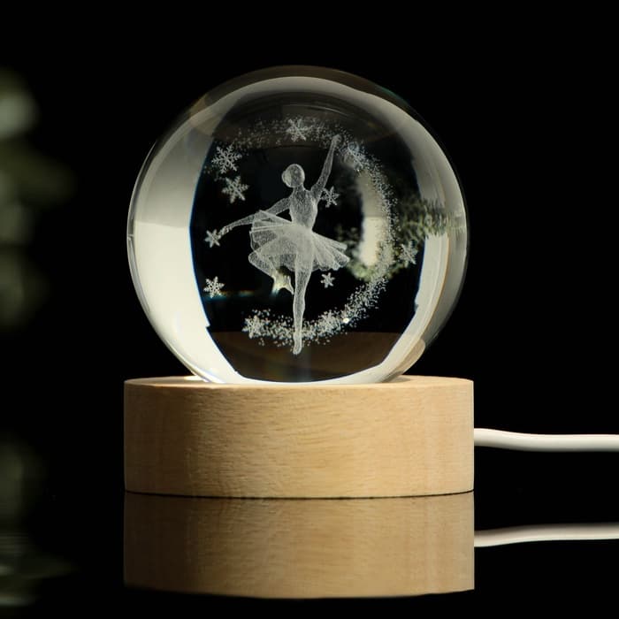 Светильник новогодний «Балерина», d=6 см