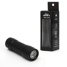Фонарь ручной «Мастер К» MHB1-W1D9, 3 Вт, 9 LED, 90 Лм, от батареек 3×ААА, чёрный