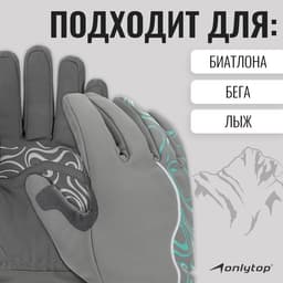 Перчатки лыжные ONLYTOP модель 2099, р. M