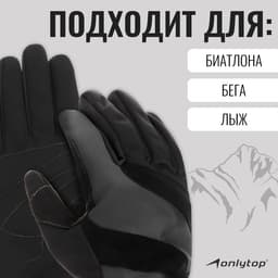 Перчатки лыжные ONLYTOP модель 2049, р. S