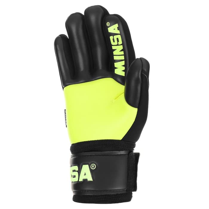 Перчатки вратарские MINSA GK352 Air PRO, р. 6, цвет чёрный