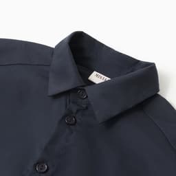 Рубашка для мальчика MINAKU: School Collection, тёмно-синяя, размер 32 (116-122 см)