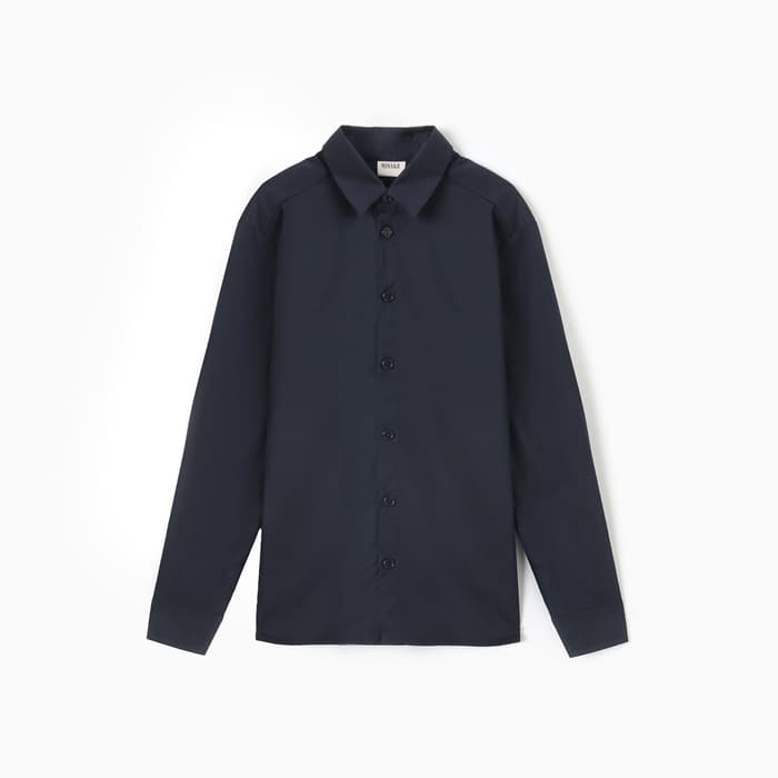 Рубашка для мальчика MINAKU: School Collection, тёмно-синяя, размер 38 (152-158 см)