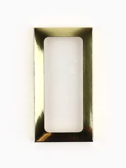 Коробка для шоколада новогодняя «Золото», с окном, 17×8.5×1.5 см