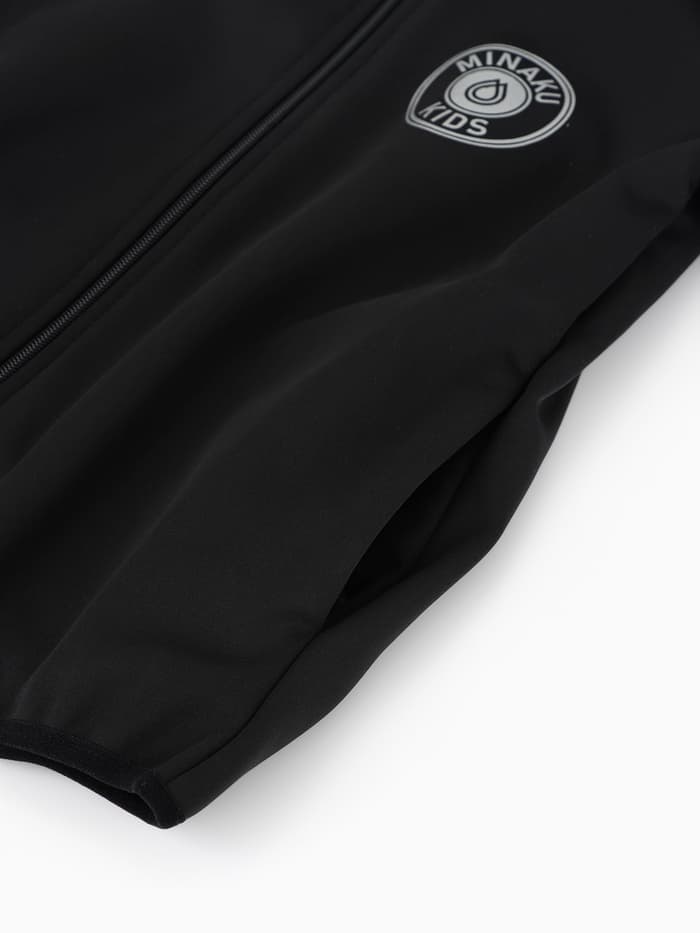 Ветровка детская с капюшоном MINAKU, чёрная, рост 122 см