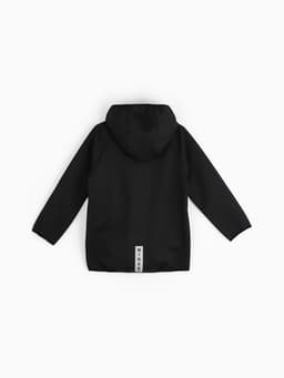 Ветровка детская с капюшоном MINAKU, чёрная, рост 122 см