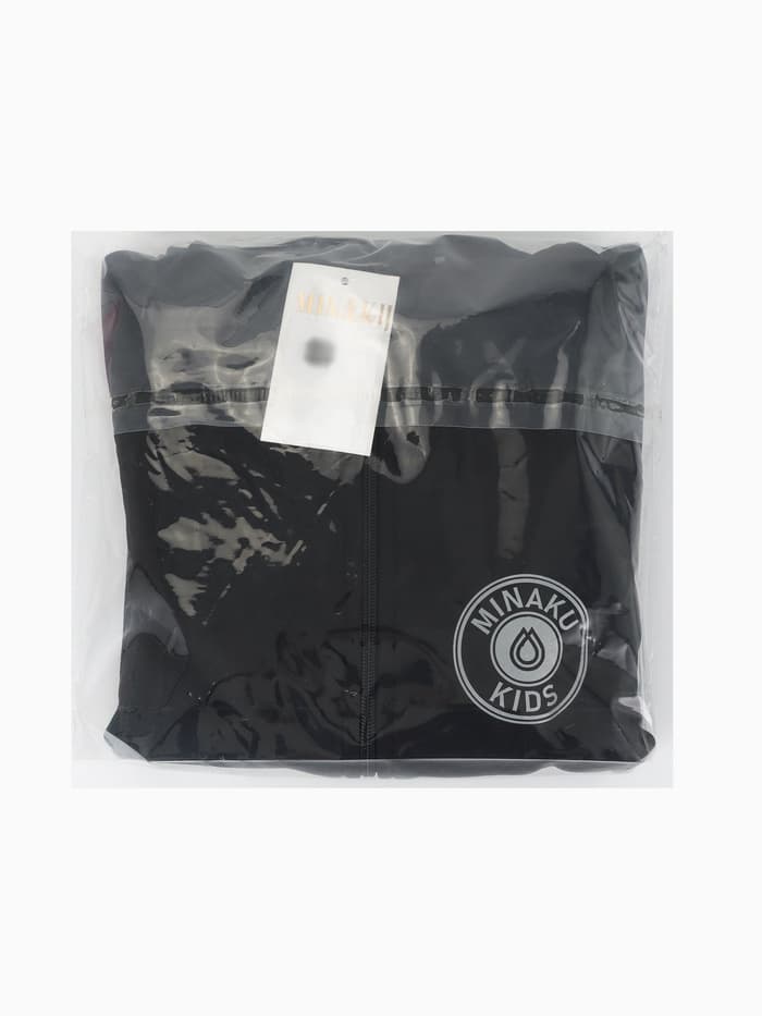 Ветровка детская с капюшоном MINAKU, чёрная, рост 122 см