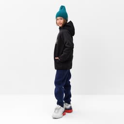 Ветровка детская с капюшоном MINAKU, чёрная, рост 122 см