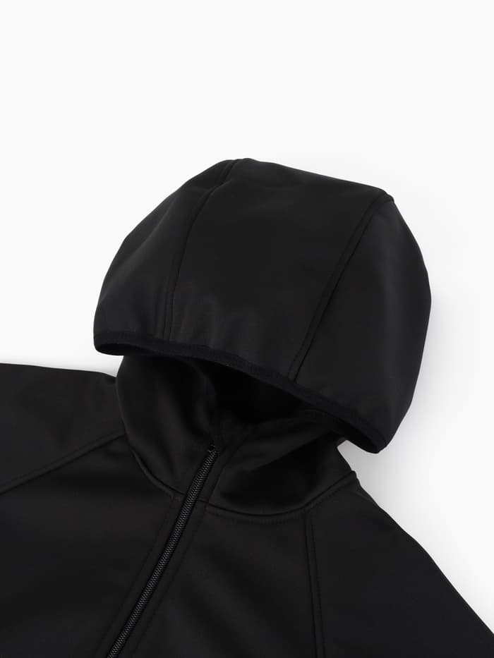 Ветровка детская с капюшоном MINAKU, чёрная, рост 122 см