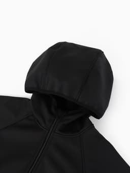 Ветровка детская с капюшоном MINAKU, чёрная, рост 122 см