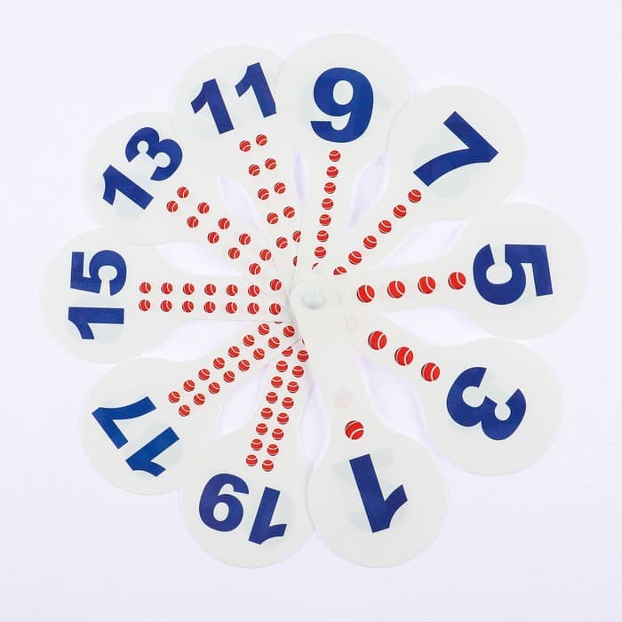 Касса веер цифры от 1 до 20 прямой и обратный счет "Фиксики"