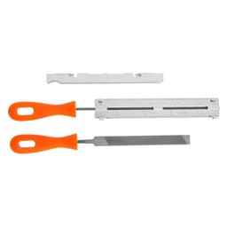 Напильник для заточки цепи пилы ТУНДРА, сталь ШХ15, шаг 1/4", паз 1.1-1.3 мм, d=4.0 мм, плашки, набор