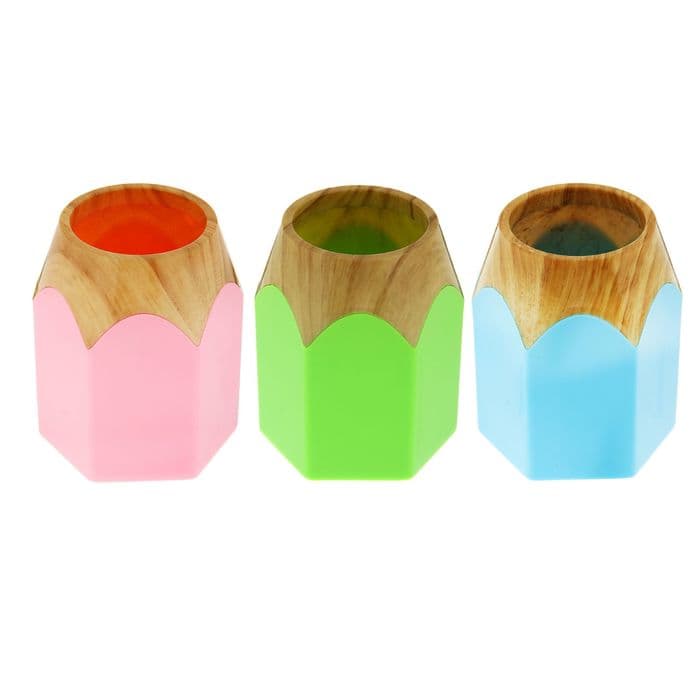 Подставка для пишущих принадлежностей «Карандаш», пластиковая, МИКС