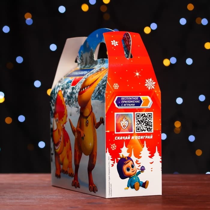 Подарочная коробка  "Турбозавры", Баул , 22 х 9 х 22 см