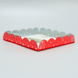 Коробка для кондитерских изделий с пластиковой крышкой «С Новым годом!», 18×3 см