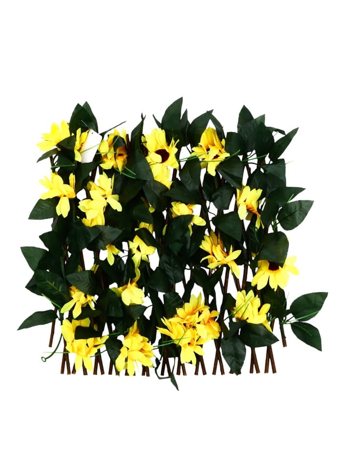 Ограждение декоративное, 35×120 см, «Подсолнухи», оттенок цветков МИКС, Greengo