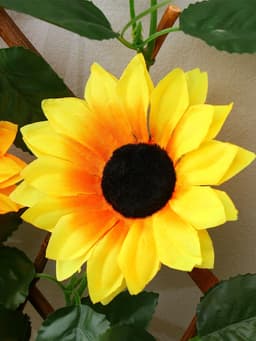 Ограждение декоративное, 35×120 см, «Подсолнухи», оттенок цветков МИКС, Greengo