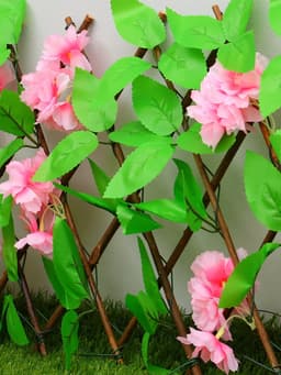 Ограждение декоративное, 35×120 см, «Розовые цветы», Greengo