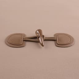 Застёжка-клевант 16×5 см, 2 шт., коричневая