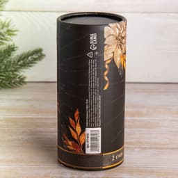 Салфетки бумажные в тубусе «С новым годом», 50 шт., двухслойные