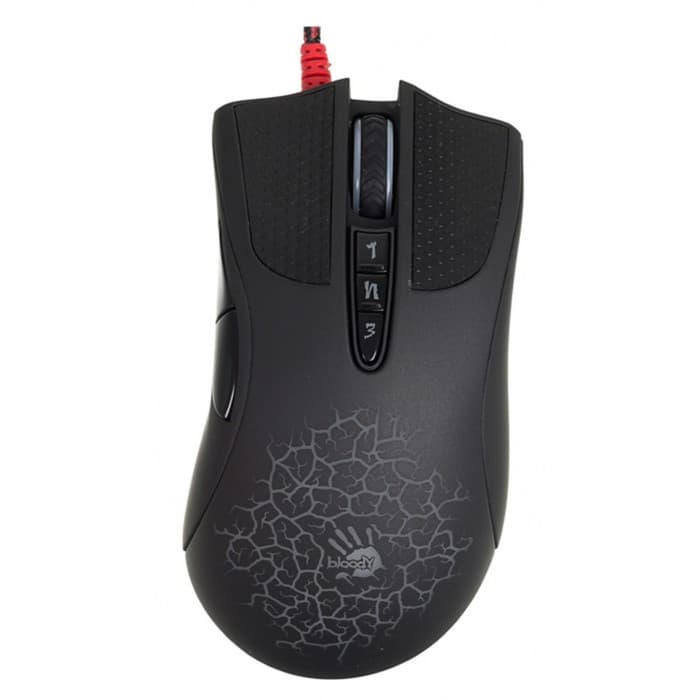 Мышь игровая A4Tech Bloody A90, оптическая, 6200 dpi, USB, 8 кнопок, чёрная