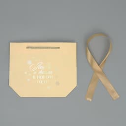 Пакет подарочный новогодний «Любви и тепла в Новом году», 14×17×7 см