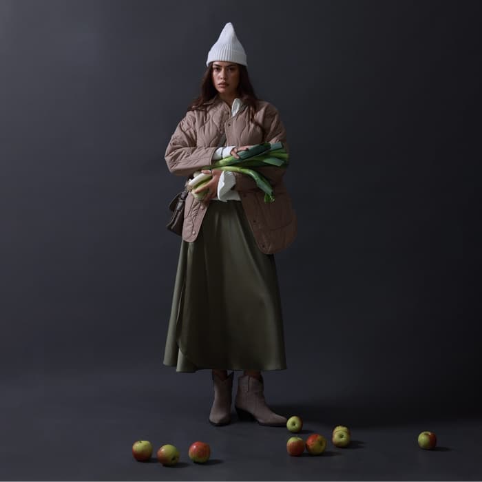 Куртка стёганая женская демисезонная MIST, размер 42, бежевая