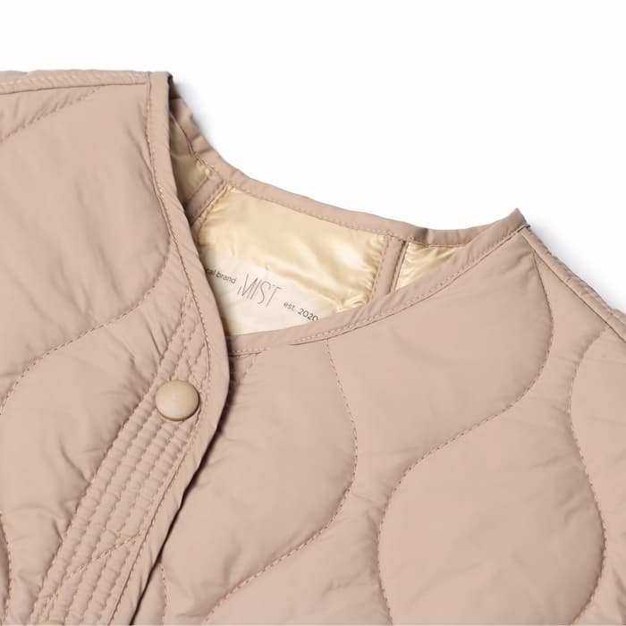 Куртка стёганая женская демисезонная MIST, размер 42, бежевая