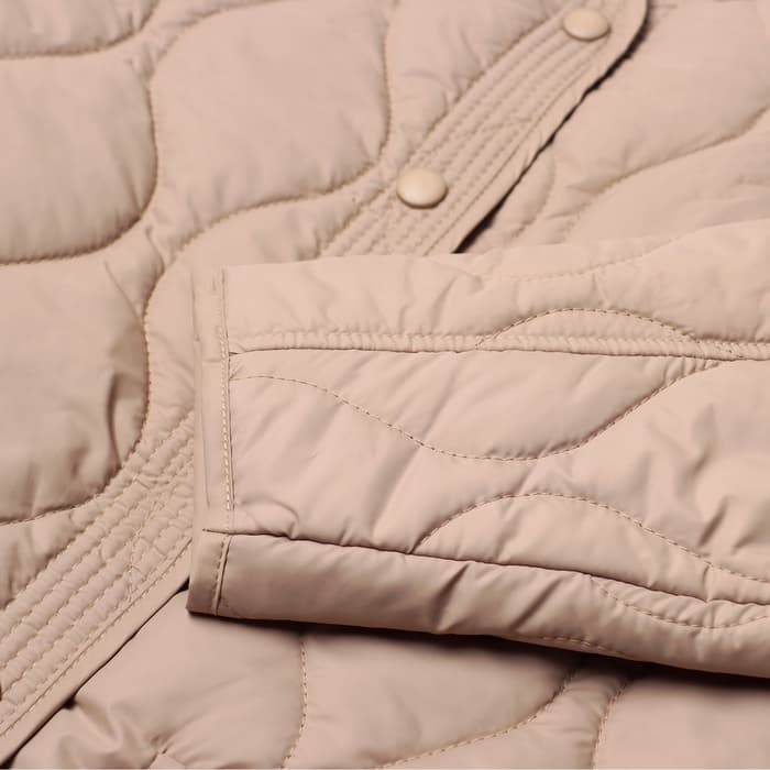 Куртка стёганая женская демисезонная MIST, размер 42, бежевая