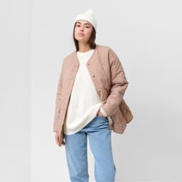 Куртка стёганая женская демисезонная MIST, размер 42, бежевая