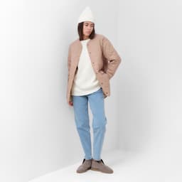 Куртка стёганая женская демисезонная MIST, размер 42, бежевая