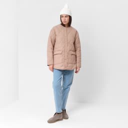 Куртка стёганая женская демисезонная MIST, размер 42, бежевая