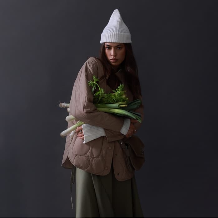 Куртка стёганая женская демисезонная MIST, размер 42, бежевая