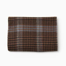 Шарф зимний с кистями MINAKU, размер 65×180 + 8 см, коричневый