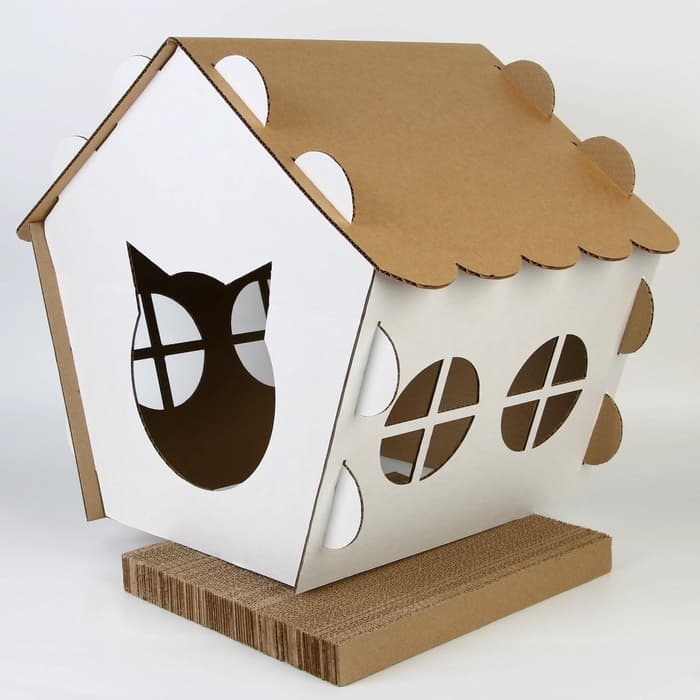 Домик с когтеточкой, 45×41×45.5 см